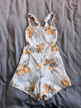 For Love & Lemons Cross Back Romper